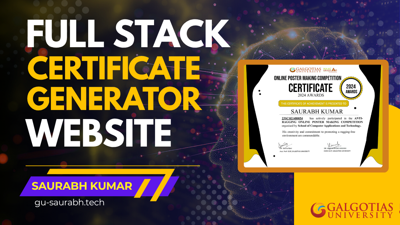 Certificate Generation Platform